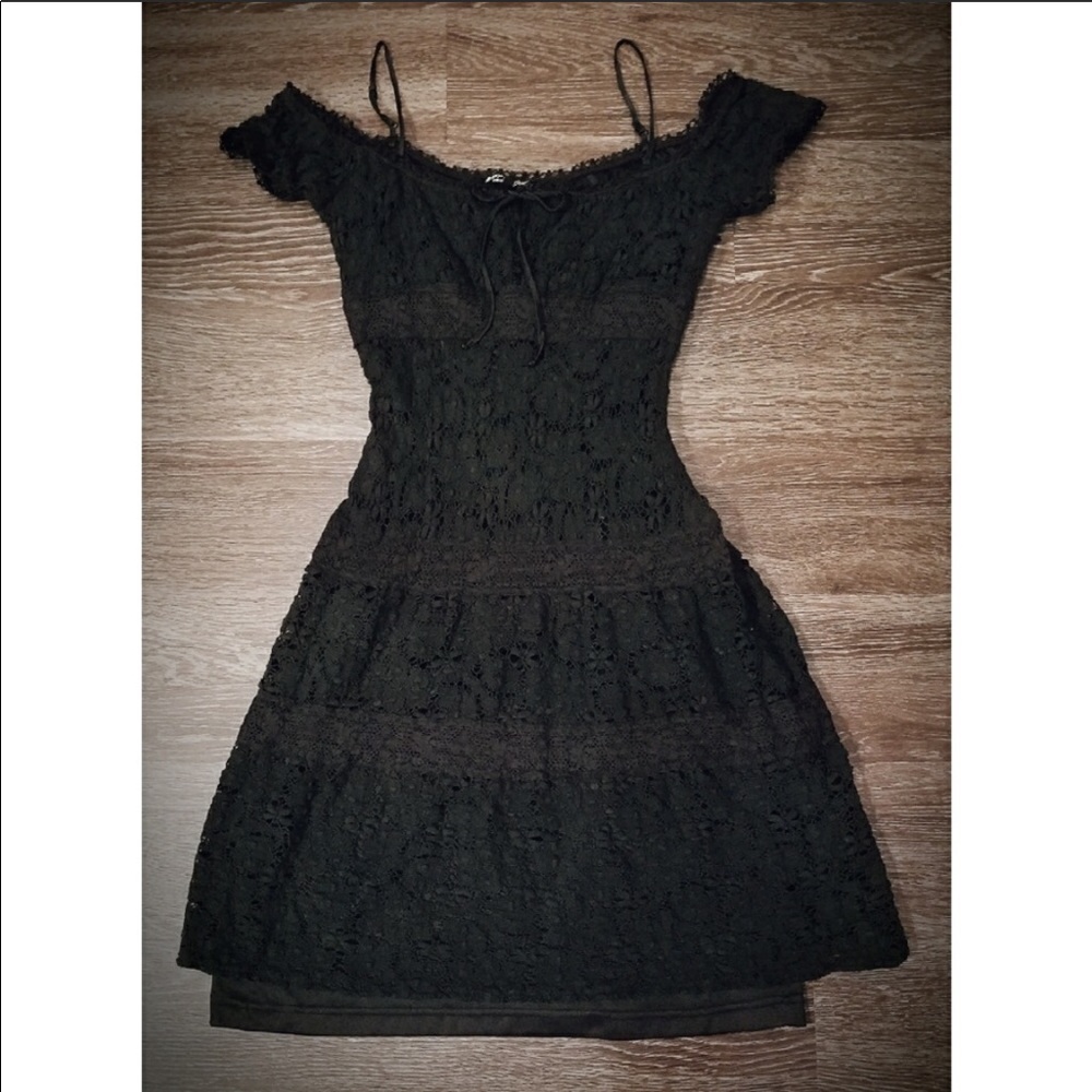 Betsey Johnson black lace dress size 8